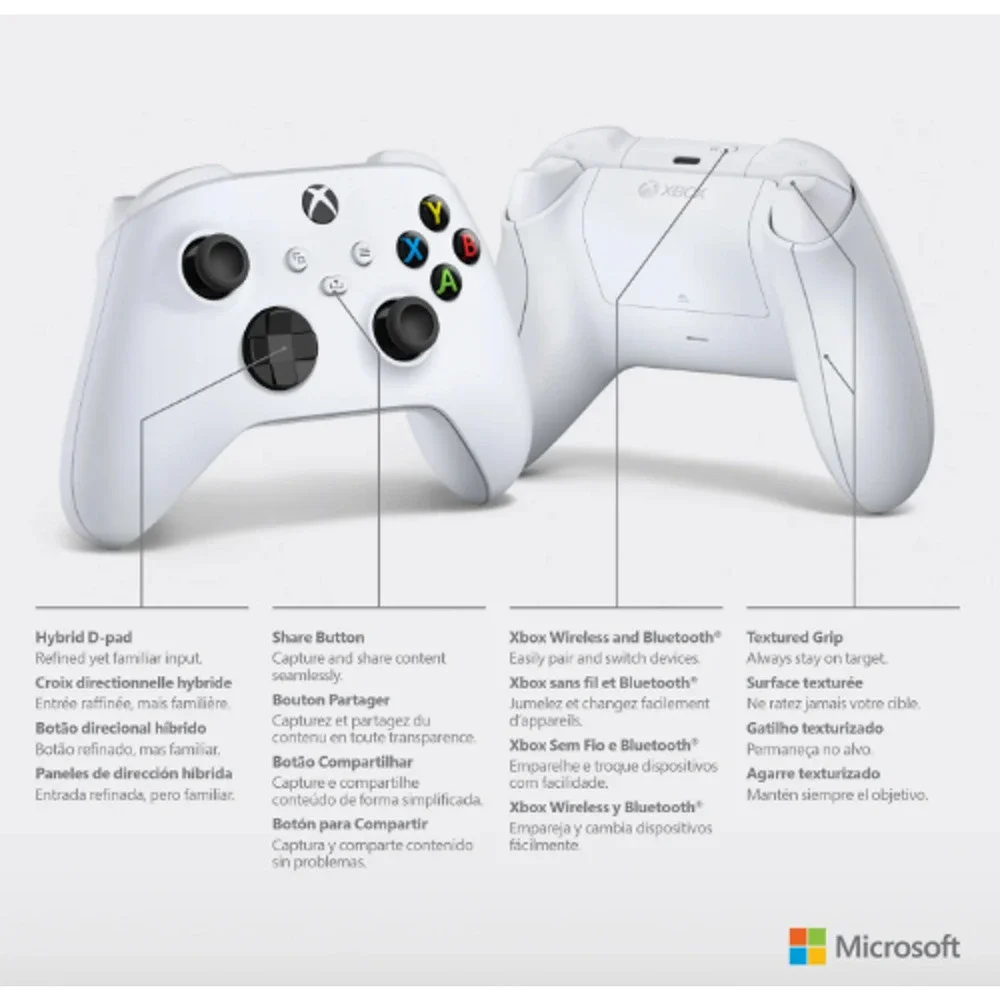 Official Microsoft Xbox One Wireless Controller Robot White NEW (No Box)